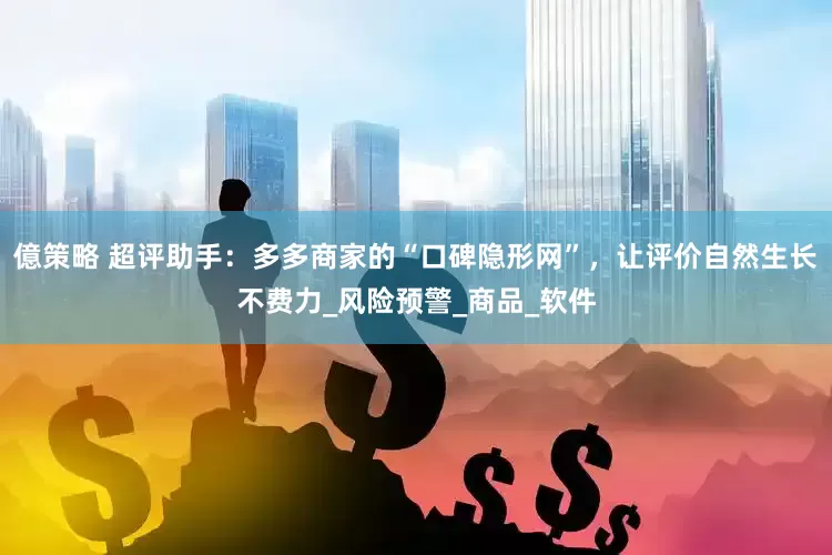 億策略 超评助手：多多商家的“口碑隐形网”，让评价自然生长不费力_风险预警_商品_软件